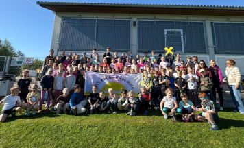 Volksschüler aus Eggerding und Suben erliefen 12.600 Euro für die Kinderkrebshilfe