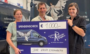 Rollende Engel: Notfall bei Spendenübergabe aus Esternberg