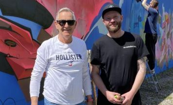 Graffiti-Aktion macht Schärdinger Lutzbucht zur Freiluftgalerie