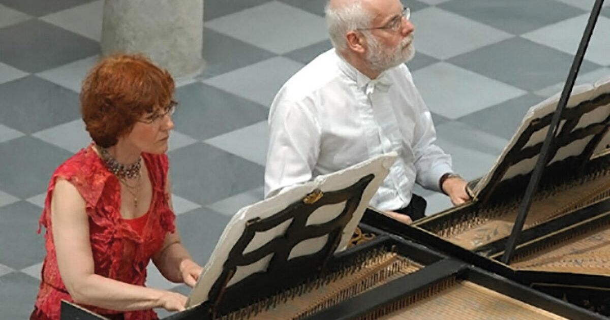 Ton Koopman and Tini Mathot at the Nelson organ in Schärding