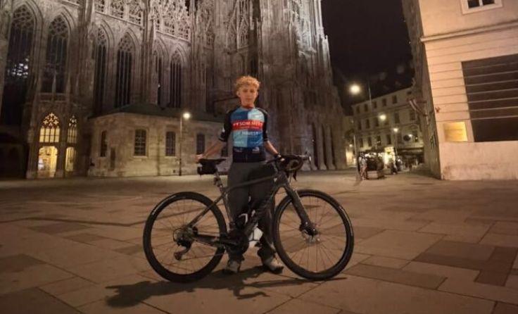 Caspar Finn Nagel bei seiner Ankunft in Wien (Foto: privat)