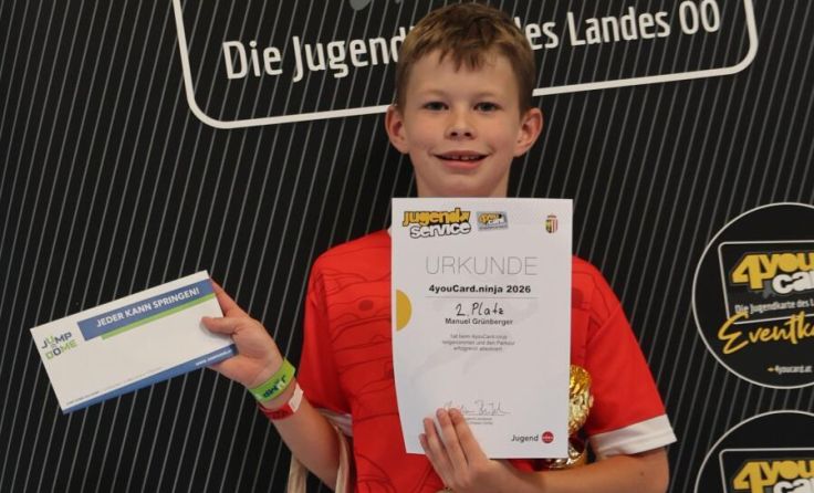 Manuel Grünberger überzeugte bei einem Ninja-Bewerb. (Foto: Florian Grad)