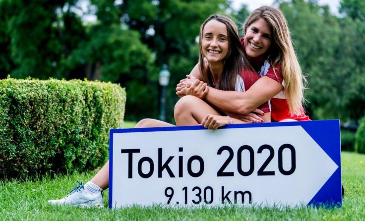 Zum ersten Mal gemeinsam bei Olympia: Viktoria Schwarz und Ana Lehaci. (Foto: OÖC)