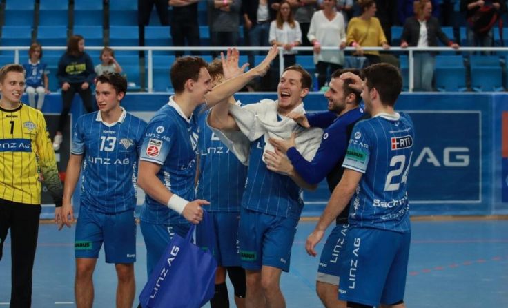 HC Linz jubelte über den Viertelfinal-Einzug im Cup. (Foto: Wolfgang Pichler)