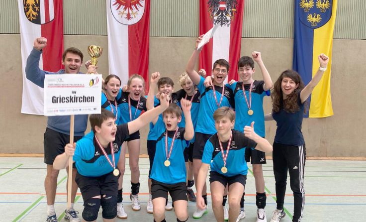 Grenzenlose Freude bei den jungen Staatsmeistern aus Grieskirchen. (Foto: Eva Holzinger)