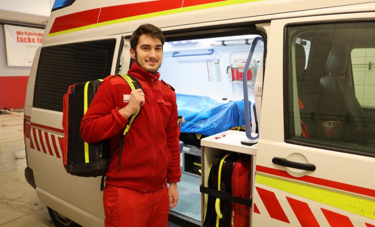 Lukas Wirth absolviert derzeit seinen Zivildienst beim Roten Kreuz Eferding. (Foto: RK Eferding)