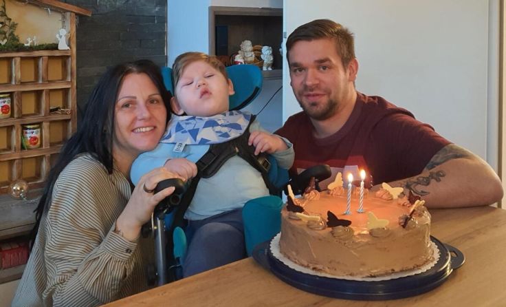 Tina und Patrick feierten am 17. Dezember den zweiten Geburtstag ihres Sohnes Jonas. (Foto: Privat)