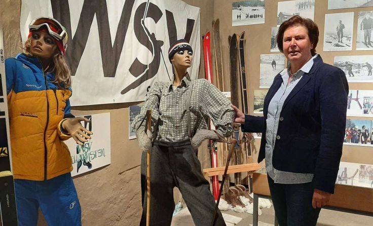 Ilse Schachinger ist auch die Gestalterin der Ausstellung „Blickpunkt Sport“ Foto: Tóth
