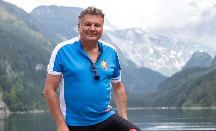 Landesrat Steinkellner bei einer Radtour im Salzkammergut. Foto: Land OÖ/Lisa Schaffner