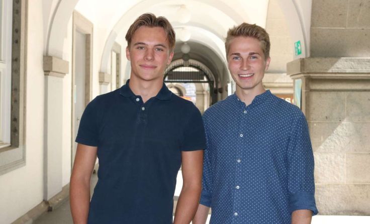Theo Schmid und Lukas Grill Foto: UHS Gmunden/Bad Ischl