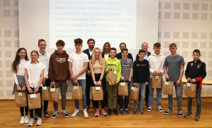 Ehrung der Leichtathletikjugend beim LCAV Jodl Packaging Foto: LCAV Jodl Packaging