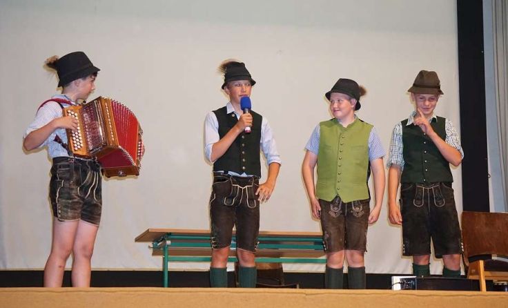 Die Schüler führten Sketches auf. Foto: Welterbe MS