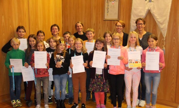 Die ausgezeichneten Schüler aus Ebensee (Foto: VS Ebensee)