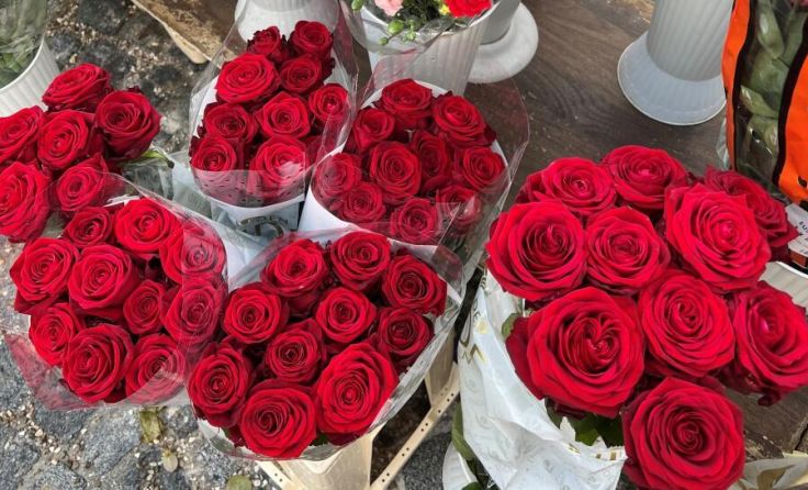 Elegante Blumen sind am Tag der Liebe besonders gefragt. (Foto: Salveter)