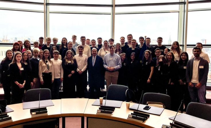 Die Schüler besichtigten verschiedene Institutionen in Brüssel. (Foto: LSV OÖ)