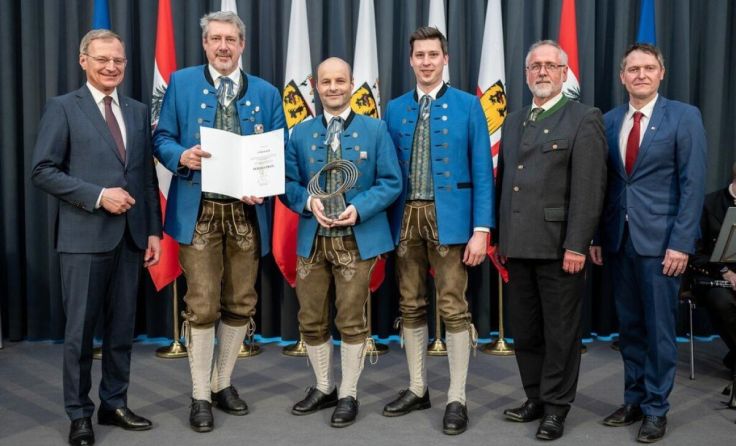 Der Musikverein Ungenach erhielt den Hermes-Preis (Foto: Land OÖ/Peter Mayr)