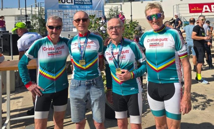 V.l.: Josef Bichl, Hans Taucher, Herbert Lackner, Alfred Lechnitz (Foto: Crataegutt-Seniors)