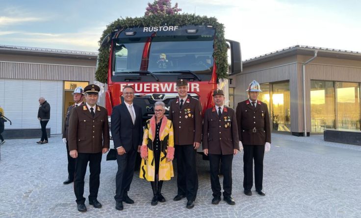 Fahrzeugsegnung in Rüstorf (Foto: FF Rüstorf)