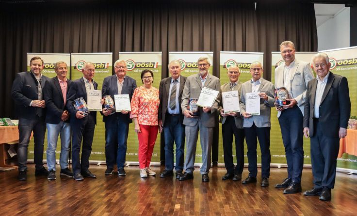Die erfolgreichen Obleute wurden geehrt. (Foto: OÖ Seniorenbund)