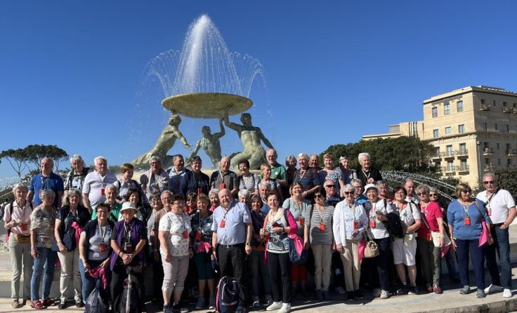 Die Reisegruppe auf Malta. (Foto: Seniorenbund)