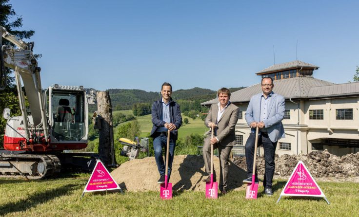 Spatenstich in Ampflwang (Foto: Magenta Telekom | Markus Hanetseder)