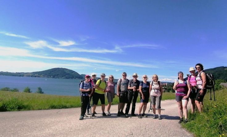 Auf dem Pilgerweg (Foto: Dekanat Schörfling/ Himmelbauer)