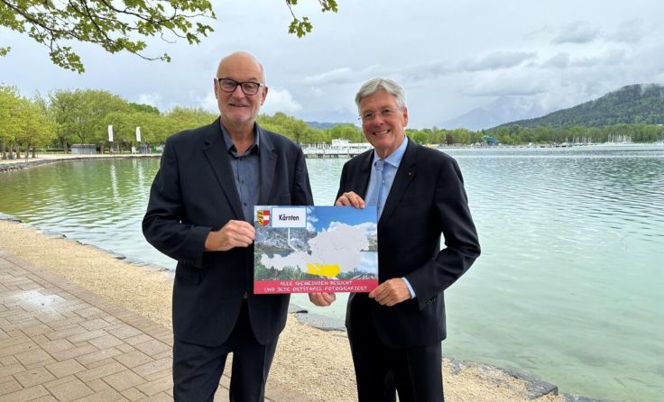 Gerald Stutz mit LH Peter Kaiser am Wörthersee (Foto: Gerald Stutz)