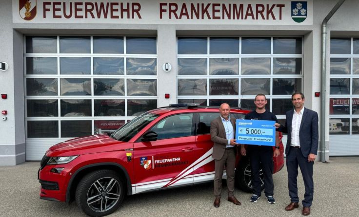 V.l.: Markus Leitner, Sebastian Kirtsch, Alexander Proksch (Foto: FF Frankenmarkt)