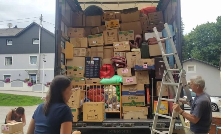 Auch in den letzten Jahren wurden Hilfsgüter gesammelt. (Foto: Grüne Ottnang)