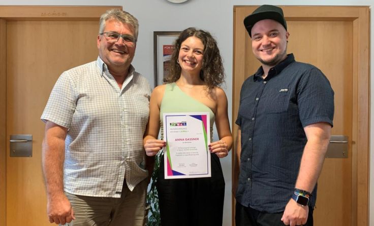 Musicaltalent Anna Sophia Gaßner (Mitte) (Foto: Stadtgemeinde Marchtrenk)