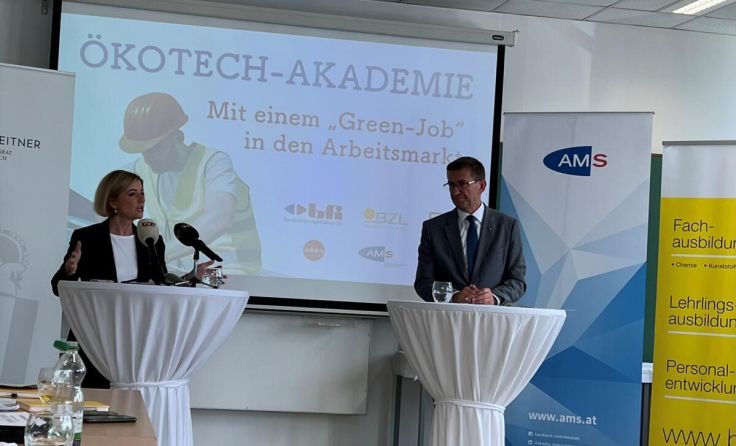 V.l.: Iris Schmidt und Markus Achleitner (Foto: Salveter)