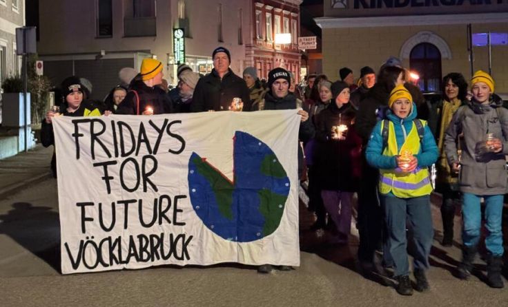 Lichtermeer (Foto: Fridays for Future Vöcklabruck)
