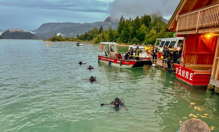 Taucheinsatz Wolfgangsee (Foto: C. Stoxreiter)