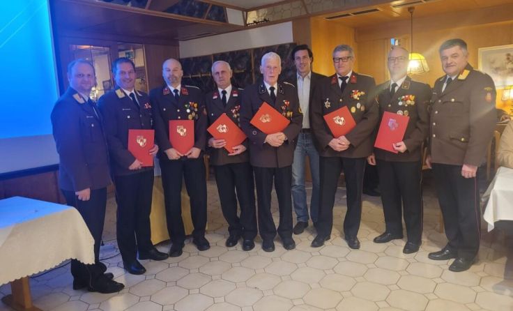Ehrung der Mitglieder (Foto: FF St. Georgen)