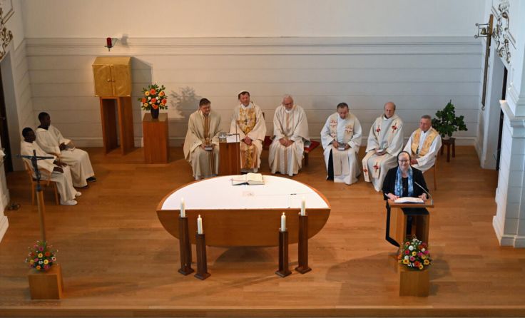 Eucharistiefeier in der Mutterhauskapelle (Foto: Franziskanerinnen von Vöcklabruck)