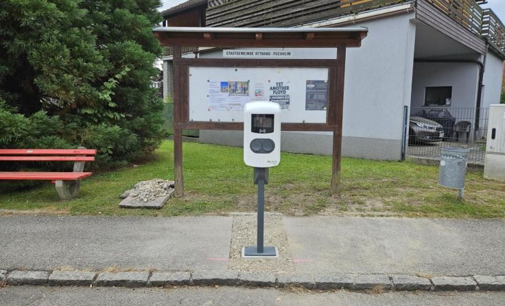 Ladestation beim Friedhof (Foto: Stadtgemeinde Attnang-Puchheim)