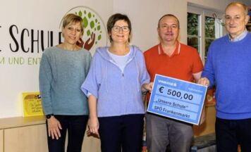 Spende für neuen Werkraum an Frankenmarkter Schule