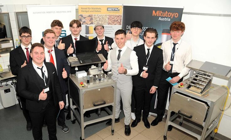 Abschlusspräsentation (Foto: Berufsschule Attnang)