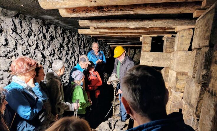 Besuch des Südfeldstollens in Thomasroith (Foto: Gemeinde)