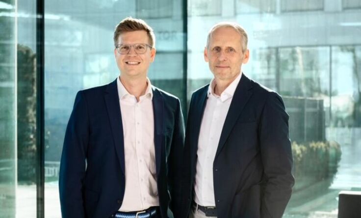 V.l.: Florian Wollner und Rainer Bollmann (Foto: enve print services GmbH)
