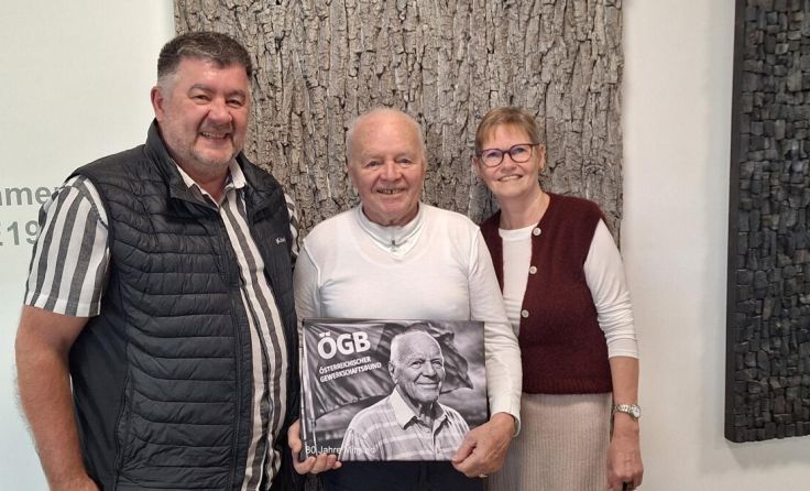 Josef Ablinger, Karl Posch, Gerlinde Reichhold-Burger (Foto: ÖGB)