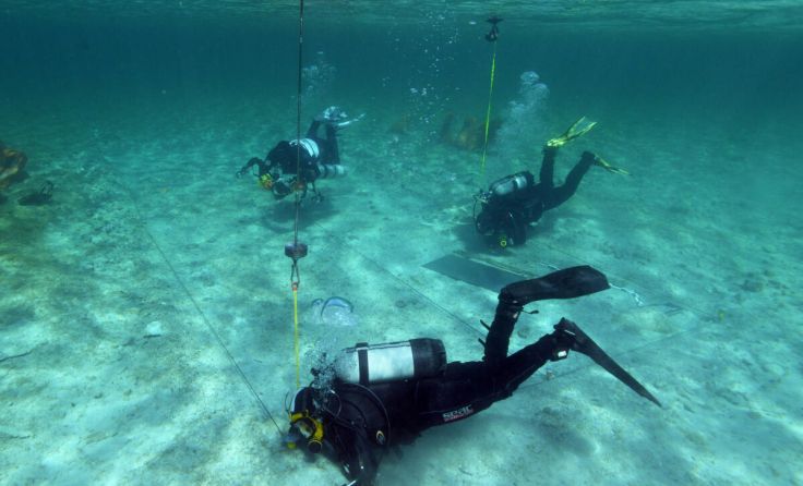 Untersuchungen in Seewalchen (Foto: Kuratorium Pfahlbauten/Henrik Pohl)