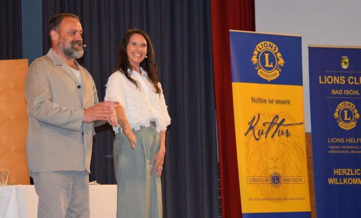 Jürgen Maurer und Maria Köstlinger (Foto: Lions Club – Reimair)