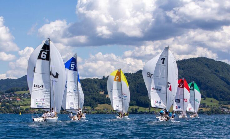 Tourstopp am Attersee (Foto: Anthony Torno / Segelbundesliga)
