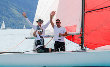 Soling-Segler kämpften am Attersee um den Sieg