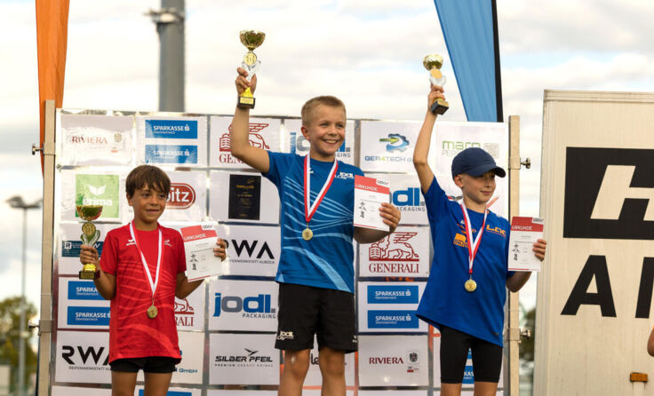 Felix Jahnel vom LCAV Jodl Packaging in der Mitte (Sieger U10) (Foto: Alois Huemer)