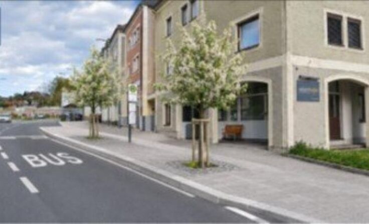 Geplante Bushaltestelle (Foto: Stadtamt)