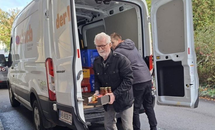 Warenabholung (Foto: Der Korb)