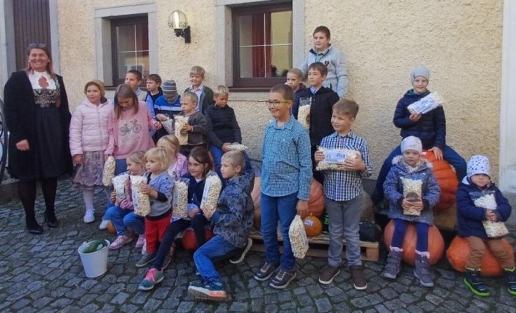 Die schwersten Kürbisse wurden beim Erntedankfest prämiert. (Foto: Bauernschaft Feldkirchen)
