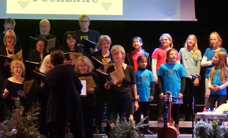 Die "Swinging Kids" zeigten beim Adventkonzert in Puchenau ihr Können. (Foto: Christian Hiebl)